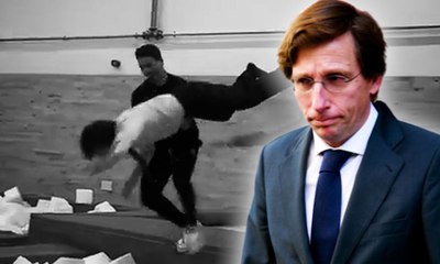 Almeida lo vuelve a hacer, esta vez saltando desde una cama elástica, y las redes se desatan