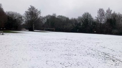 Spring turns wintry as snow falls in Horsham
