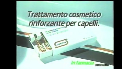 Pubblicità/Bumper anni 80 RAI 1 - Dercos Trattamento Cosmetico Rinforzante per Capelli