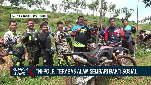 TNI Polri dan Komunitas Trail Pekalongan Patroli Jelajah Alam