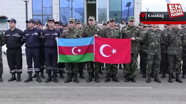 Azerbaycan arama kurtarma ekibi deprem bölgesinden ayrıldı