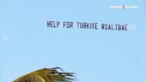 Nusret Gökçe, gökyüzüne yazdırdı! Uçakla Türkiye için yaptığı yardım çağrısı gündem oldu