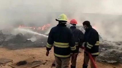 అమీన్ పూర్: భారీ అగ్నిప్రమాదం.. తగలబడిన చెత్త..!