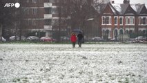 Londra coperta di bianco, una rara nevicata nel mese di marzo