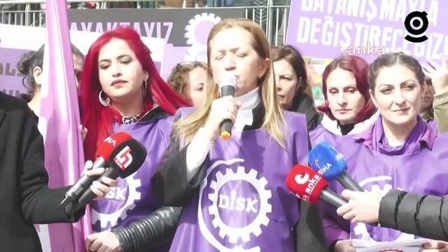 Arzu Çerkezoğlu: Kadınların çalışma hayatına katılımının önündeki tüm engellerin kaldırılması, şiddetin, tacizin ortadan kaldırılması için alanlardayız
