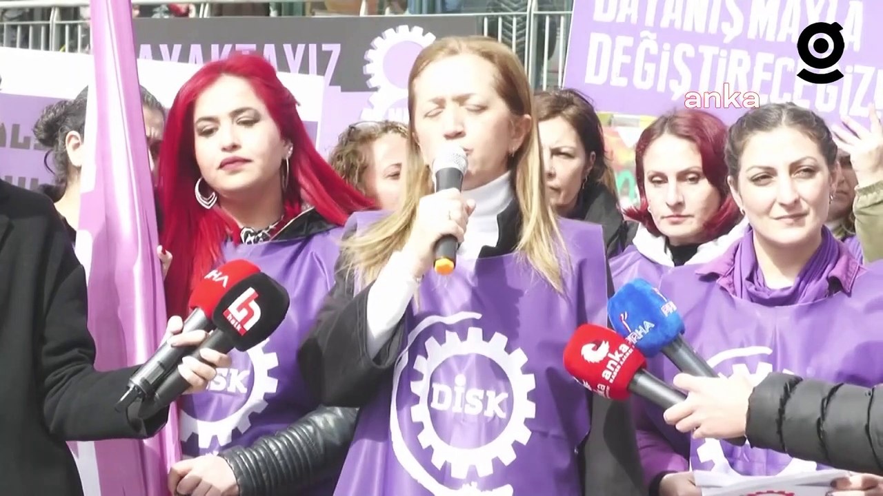 Arzu Çerkezoğlu: Kadınların çalışma hayatına katılımının önündeki tüm engellerin kaldırılması, şiddetin, tacizin ortadan kaldırılması için alanlardayız