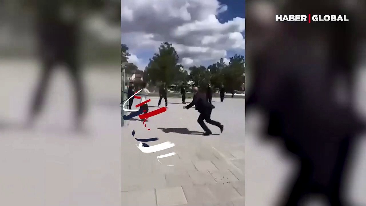 KKTC Cumhurbaşkanı Ersin Tatar topa uçan kafa atarken kendini yerde buldu