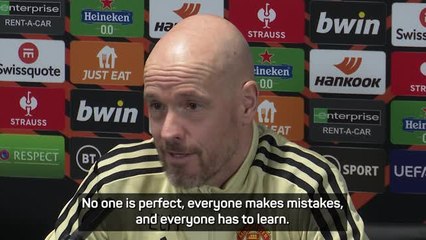 Download Video: Rashford and Ten Hag defend under-fire Fernandes