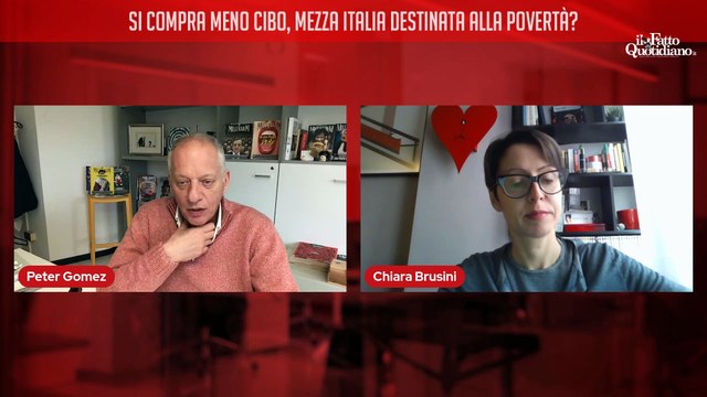 Si compra meno cibo, mezza Italia destinata alla povertà? Segui la diretta con Peter Gomez