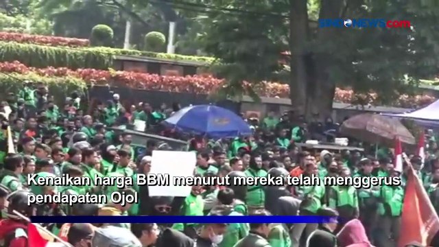 Lagi, Ribuan Pengemudi Ojol Demo Tolak Kenaikan BBM di Bandung