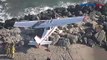 Pesawat Bermesin Tunggal Mendarat Darurat di Pantai California, Amerika Serikat