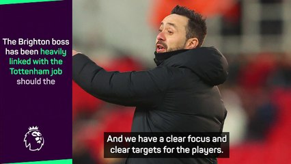 Brighton boss De Zerbi flattered by Tottenham rumours