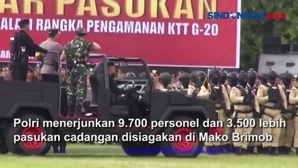 9.700 Personel Diterjunkan, Kapolri Pimpin Apel Gelar Pasukan Puri Agung 2022