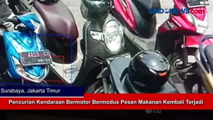 Pencurian Kendaraan Bermotor Bermodus Pesan Makanan Kembali Terjadi