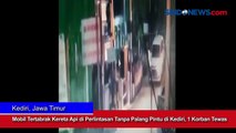 Mobil Tertabrak Kereta Api di Perlintasan Tanpa Palang Pintu di Kediri, 1 Korban Tewas