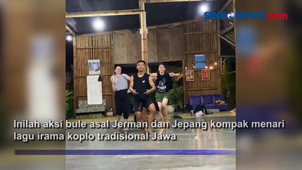 Viral! Bule Jerman, Jepang dan Penari Indonesia Kompak Nari Lagu Teteg Ati