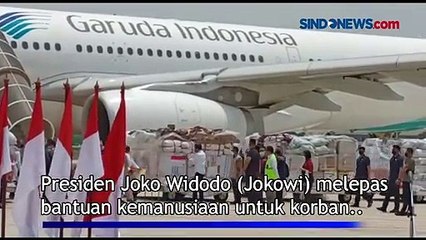 Jokowi Lepas Bantuan Kemanusiaan untuk Korban Bencana Alam di Pakistan