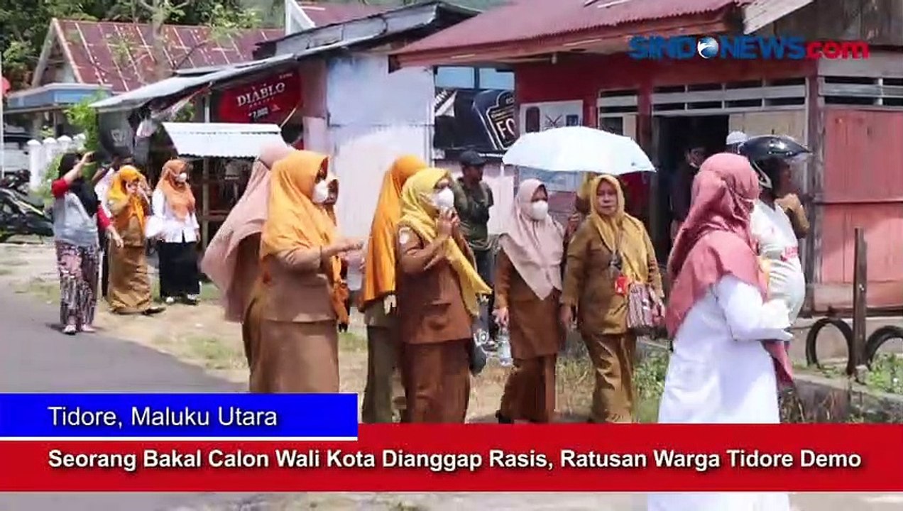 Seorang Bakal Calon Wali Kota Dianggap Rasis,  Ratusan Warga Tidore Demo