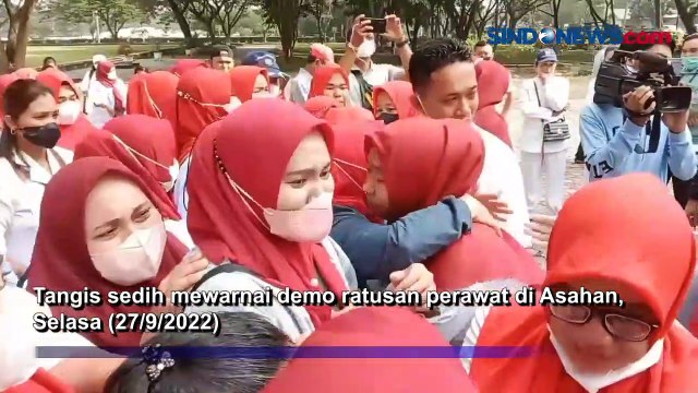 Tuntut Kesejahteraan, Demo Perawat Diwarnai Aksi Jahit Mulut di Asahan