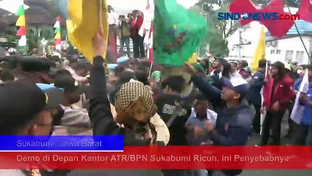 Demo di Depan Kantor ATR/BPN Sukabumi Ricuh, Ini Penyebabnya