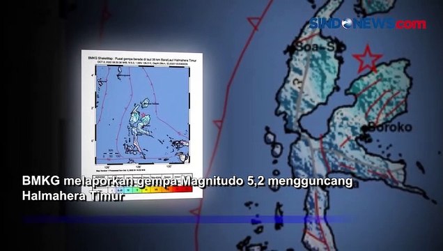 Gempa Magnitudo 5,2 Guncang Halmahera Timur