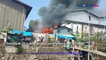 Diduga Korsleting Listrik, Puluhan Rumah di Kapuk Cengkareng Terbakar