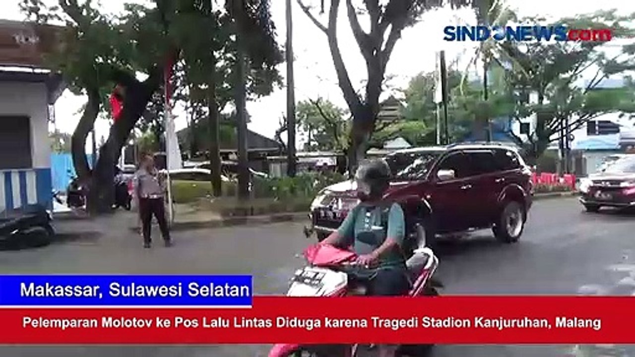 Pelemparan Molotov ke Pos Lalu Lintas Diduga karena Tragedi Stadion Kanjuruhan