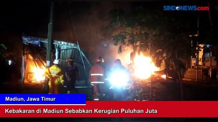 Kebakaran di Pemukiman Madiun Akibatkan Kerugian Puluhan Juta