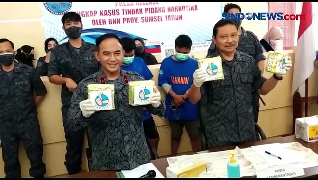 BNN Sumsel Bongkar Penyeludupan 5 Kg Sabu yang Dibungkus Kardus Pempek