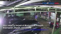Nekat, Percobaan Pencurian Motor di Mushola Al Hidayah Bojongsari Terekam CCTV