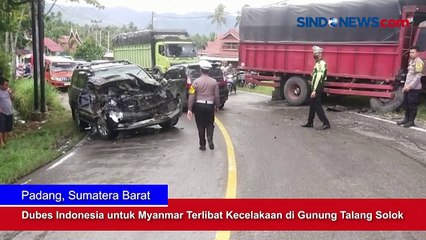 Dubes Indonesia untuk Myanmar Terlibat Kecelakaan di Gunung Talang Solok