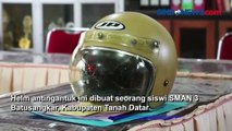 Helm Antingantuk Karya Siswi SMA Batusangkar, Deteksi Pengendara Motor yang Tertidur