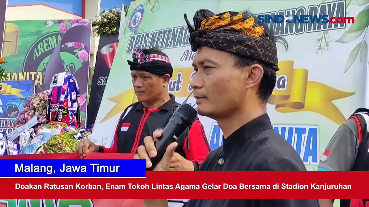 Doakan Ratusan Korban, Enam Tokoh Lintas Agama Gelar Doa Bersama di Stadion Kanjuruhan