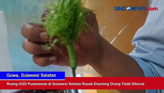 Ruang UGD Puskesmas di Sulawesi Selatan Rusak Diserang Orang Tidak Dikenal