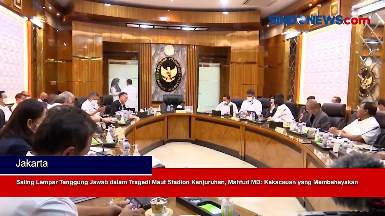 Saling Lempar Tanggung Jawab dalam Tragedi Maut Stadion Kanjuruhan, Mahfud MD: Kekacauan yang Membahayakan