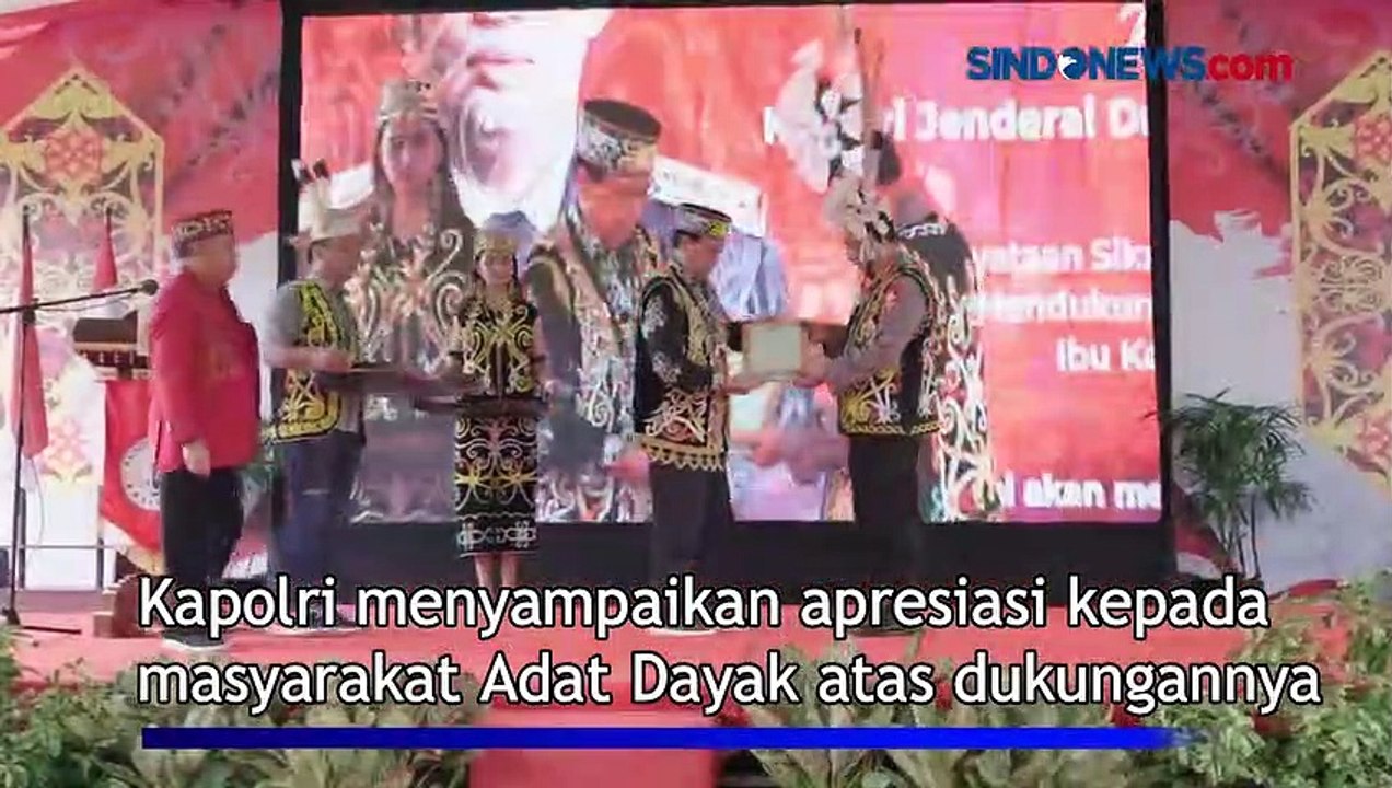 Kapolri Apresiasi Dukungan Masyarakat Dayak terkait Pembangunan IKN