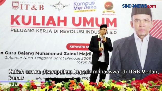 Ratusan Mahasiswa IT&B Antusias Ikuti Kuliah Umum TGB Zainul Majdi