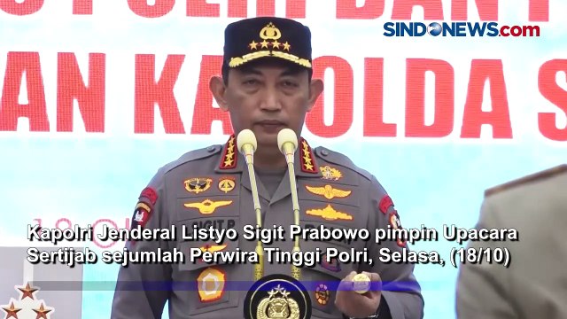 Kapolri Lantik Pengganti Irjen Teddy Minahasa Bersama 8 Kapolda Lainnya