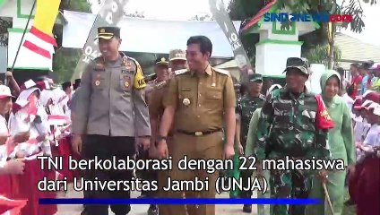 TMMD, TNI dan Mahasiswa Buka Akses Jalan 8,5 Kilometer di Desa Tertinggal Jambi
