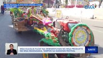 Mga kuliglig float na dinesenyuhan ng mga produkto ng mga magsasaka, tampok sa Kawayan Festival | Saksi