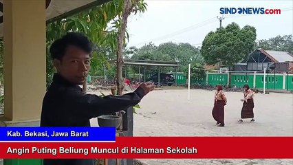 Fenomena Angin Puting Beliung di Halaman Sekolah Picu Kepanikan Siswa