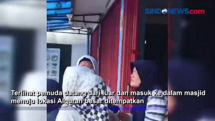 Viral, Aksi Heroik Pekerja Bangunan Selamatkan Alquran Besar saat Kubah Masjid JIC Terbakar
