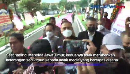 Hadiri Pemeriksaan di Polda Jawa Timur, Ketua dan Wakil Ketua PSSI Enggan Berkomentar