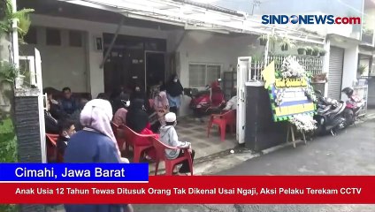 Anak Usia 12 Tahun Tewas Ditusuk Orang Tak Dikenal Usai Ngaji, Aksi Pelaku Terekam CCTV