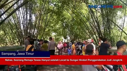 Nahas, Seorang Remaja Tewas Hanyut setelah Locat ke Sungai Hindari Penggerebekan Judi Jangkrik