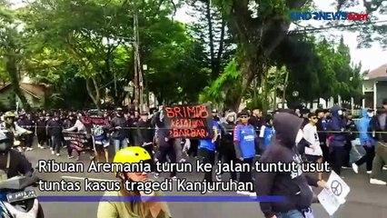 Aremania Turun ke Jalan Bawa Boneka Pocong, Tuntut Usut Tragedi Kanjuruhan
