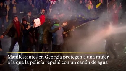 Imágenes de las protestas en Georgia