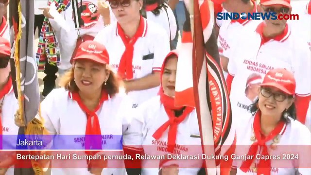 Bertepatan Hari Sumpah pemuda, Relawan Deklarasi Dukung Ganjar Capres 2024