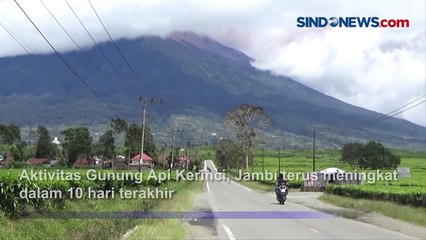 Jalur Pendakian Gunung Kerinci Ditutup Sementara karena Erupsi