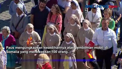 Paus Fransiskus Berdukacita atas Pemboman di Somalia dan Tragedi Halloween di Korea Selatan